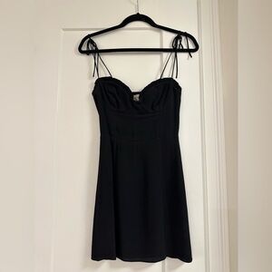 Aritzia Wilfred Black Spaghetti Strap Dress